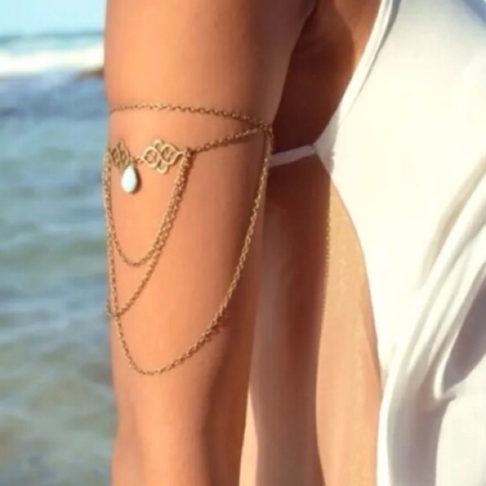Boho hippy goddess arm cuff